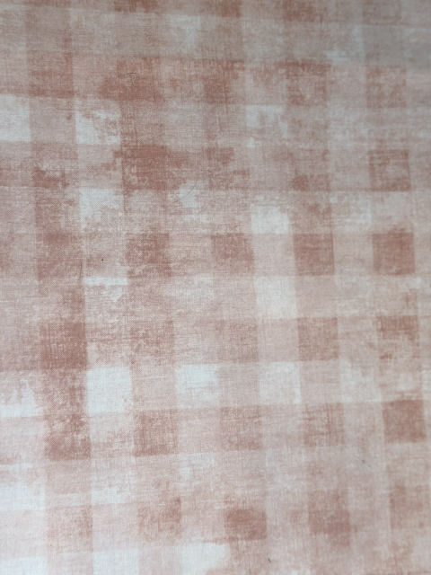 Faded Rose Gingham fabric