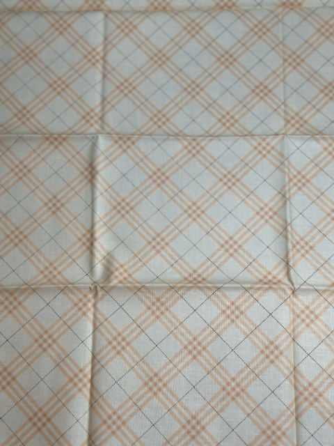 Apricot Plaid fabric