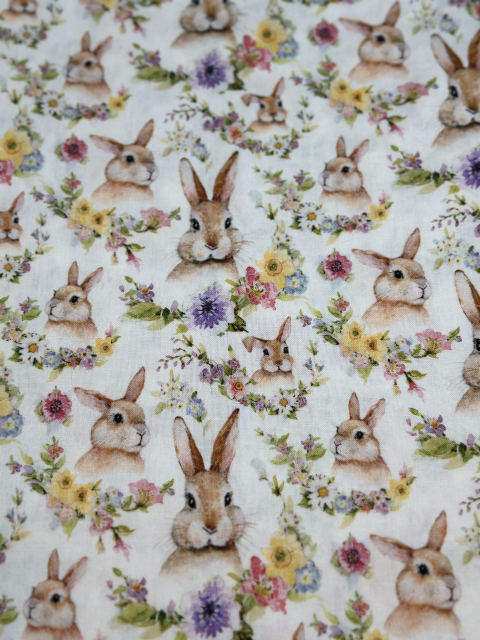 Meadow Rabbits fabric