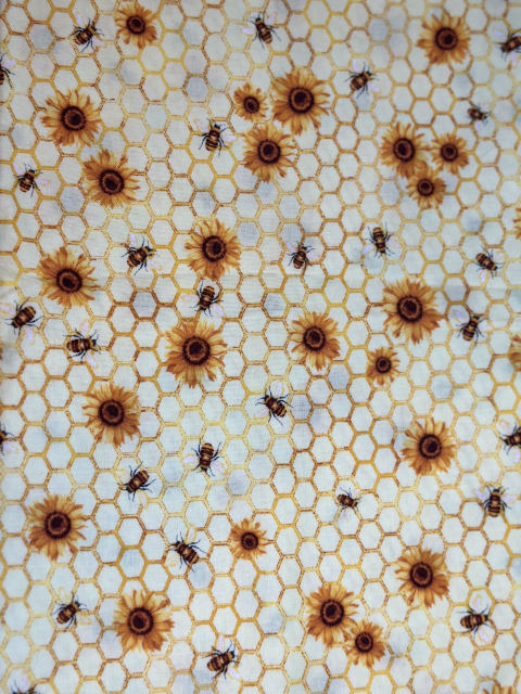 Bees and Sunflowers fabric