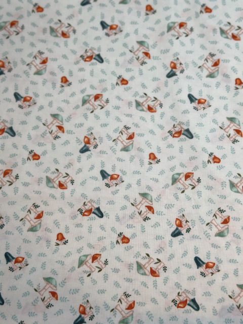 Robins and Berries fabric