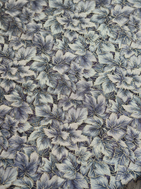 Indigo Leaves fabric