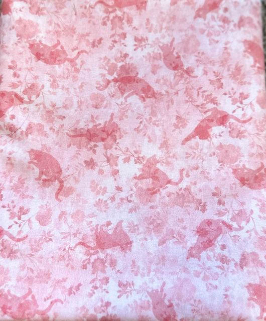 Blush and Whiskers fabric