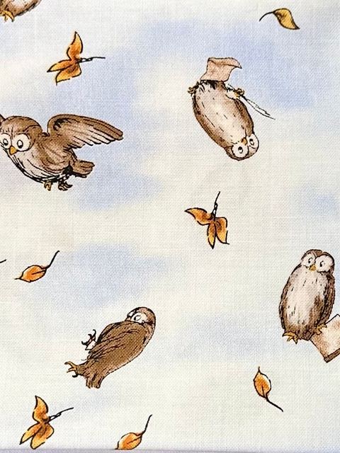 Twilight Owls fabric