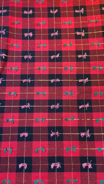 Bowknots in Scarlet fabric